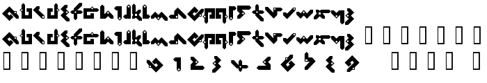 Pentomino font