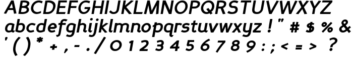 Perspective Sans Bold Italic font