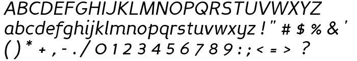 Perspective Sans Italic font