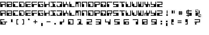 Phaser Bank font