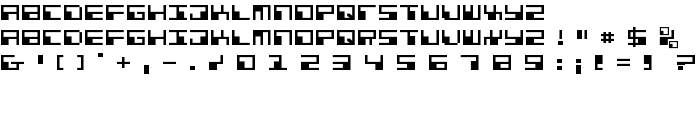 Phaser Bank Expanded font