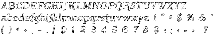 Phosphorus Oxide font