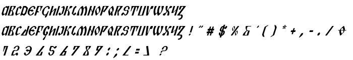 Piper Pie Cond Italic font