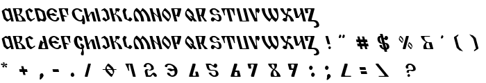 Piper Pie Leftalic font