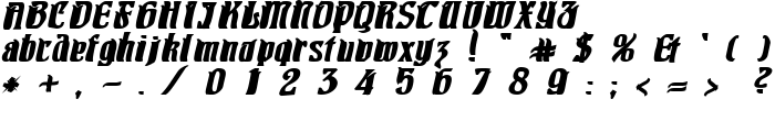 Pittoresk Bold Oblique font