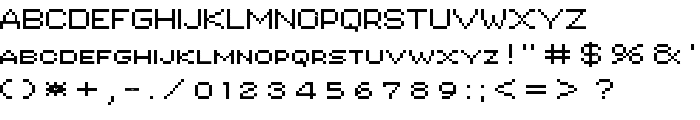 PIXgothic_7 font