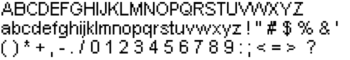Pixel Arial 11 font
