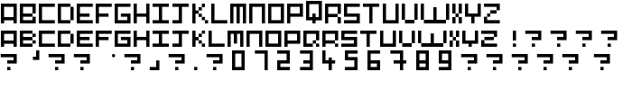 Pixel-Art Regular font