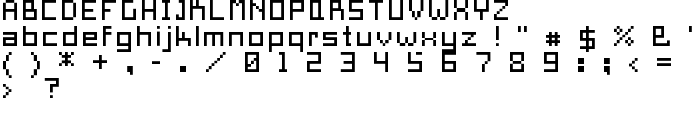 Pixel Square font