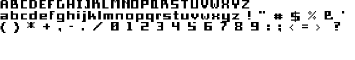 Pixel Square Bold font