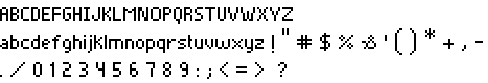 Pixelade font
