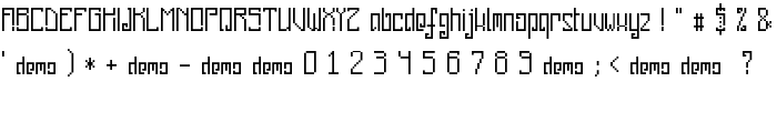 pixelanky CE DEMO font