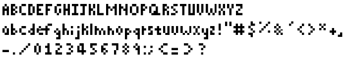 Pixelated Regular font