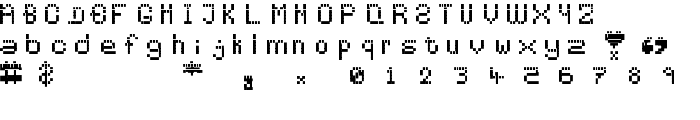 Pixelates font