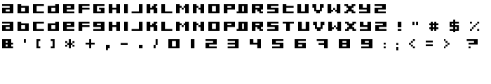 Pixeldust Expanded Bold font