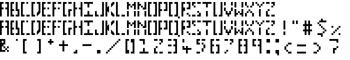 Pixelhole Regular font