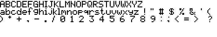 pixelmix Regular font