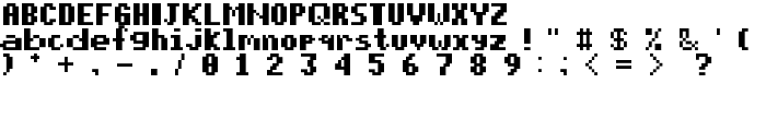 pixelmix bold Regular font