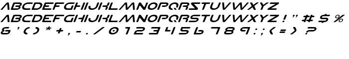 Planet NS Expanded Italic font