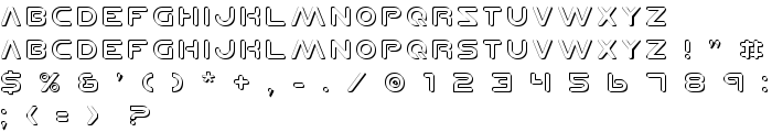 Planet N Shadow font