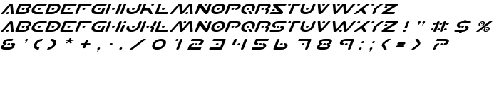 Planet S Expanded Italic font
