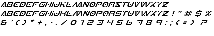 Planet S Italic font