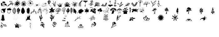 Plants font