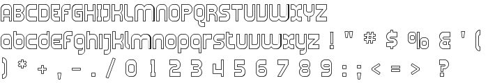 Plasmatica Outline font