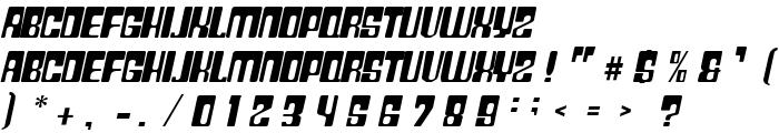 Plastic No.20 font