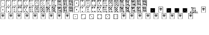 Playing Cards font