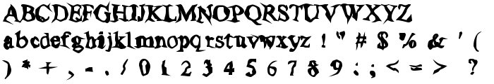 Poltergeist Thick font