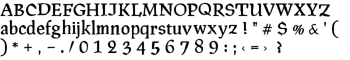 PragRoman font