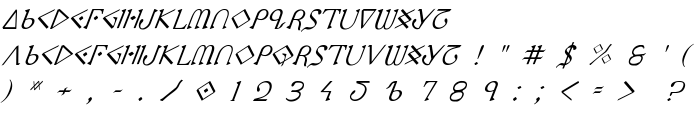 Presley Press Italic font