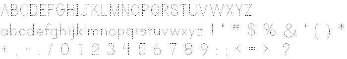 Print Dashed font