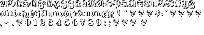 Proclamate Embossed Heavy font