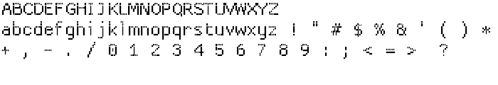 ProggyCleanTT font