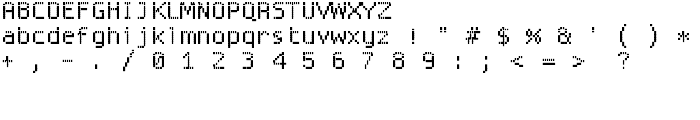 ProggySquareTTSZ font