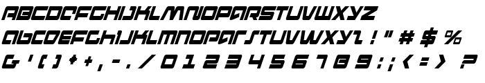 Pulse Rifle Condensed Italic font