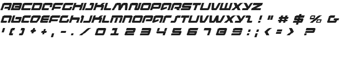 Pulse Rifle Gradient Italic font