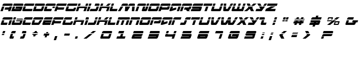 Pulse Rifle Laser Italic font