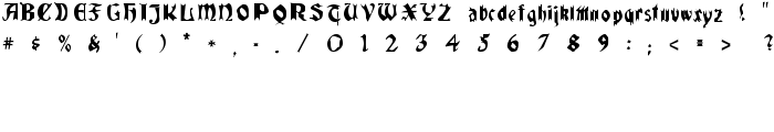 QuaelGothicCondensed font