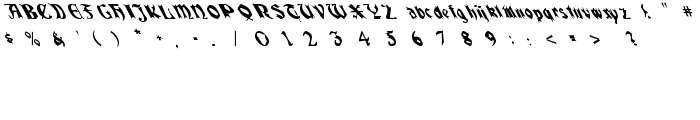 QuaelGothicLeftyCondensed font