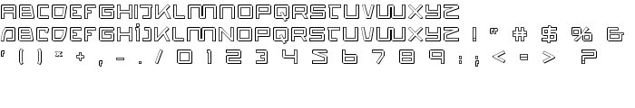 Quasitron 3D font