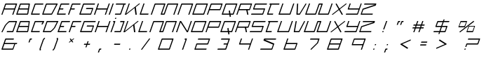 Quasitron Italic font