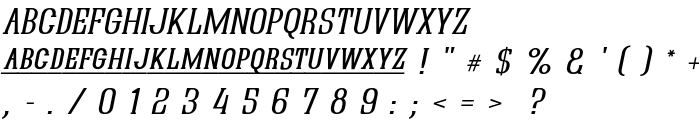 Quastic Kaps Line Italic font