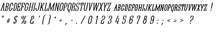 Quastic Kaps Narrow Italic font