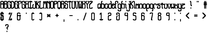 Queasy BRK font