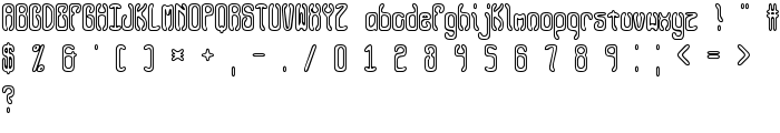 Queasy Outline BRK font