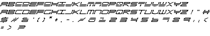 QuickStrike Italic font