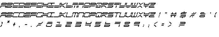 QuickStrike Italic Condensed font